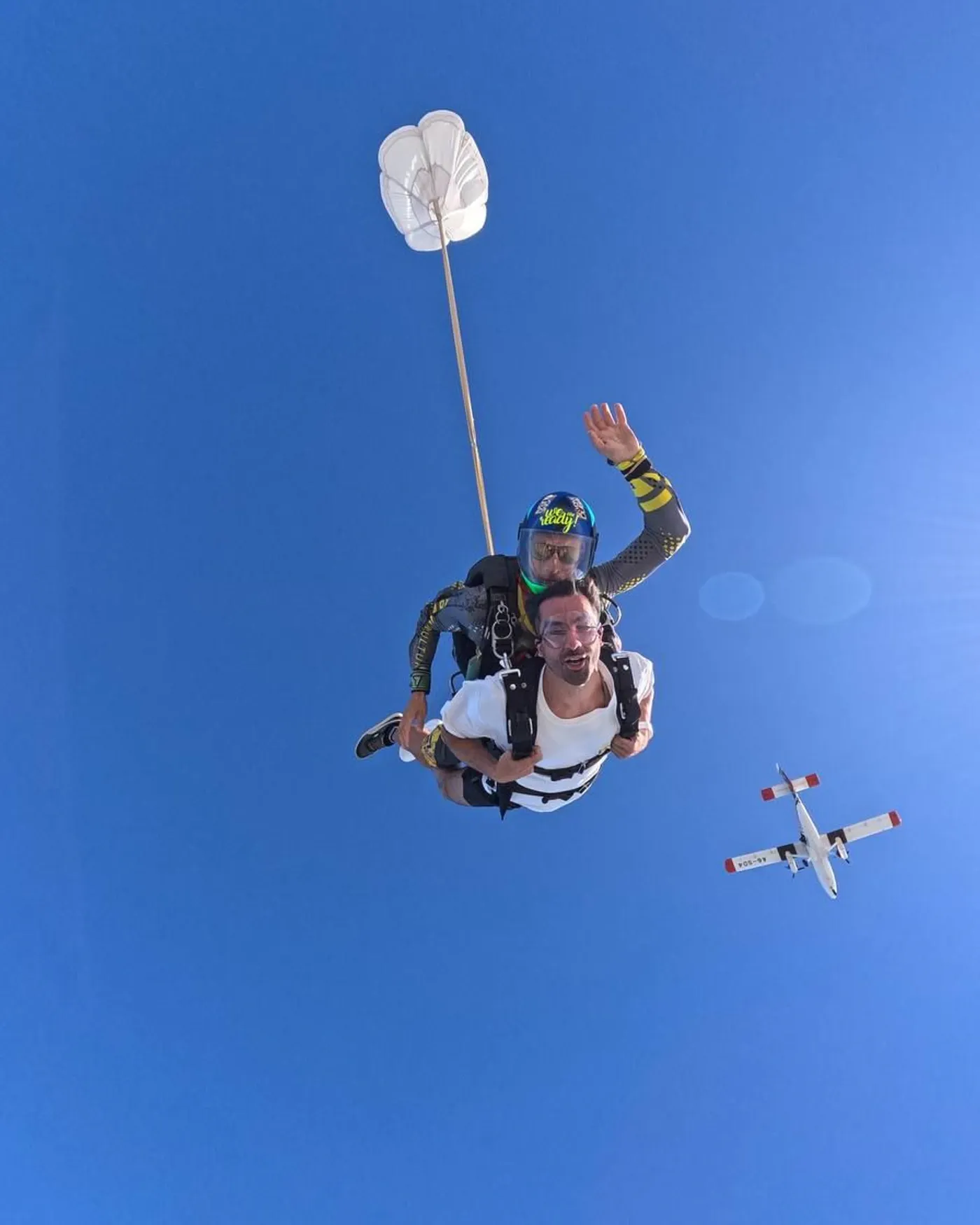 Sadeq Sepehrnoush, tandem skydive over Dubai
